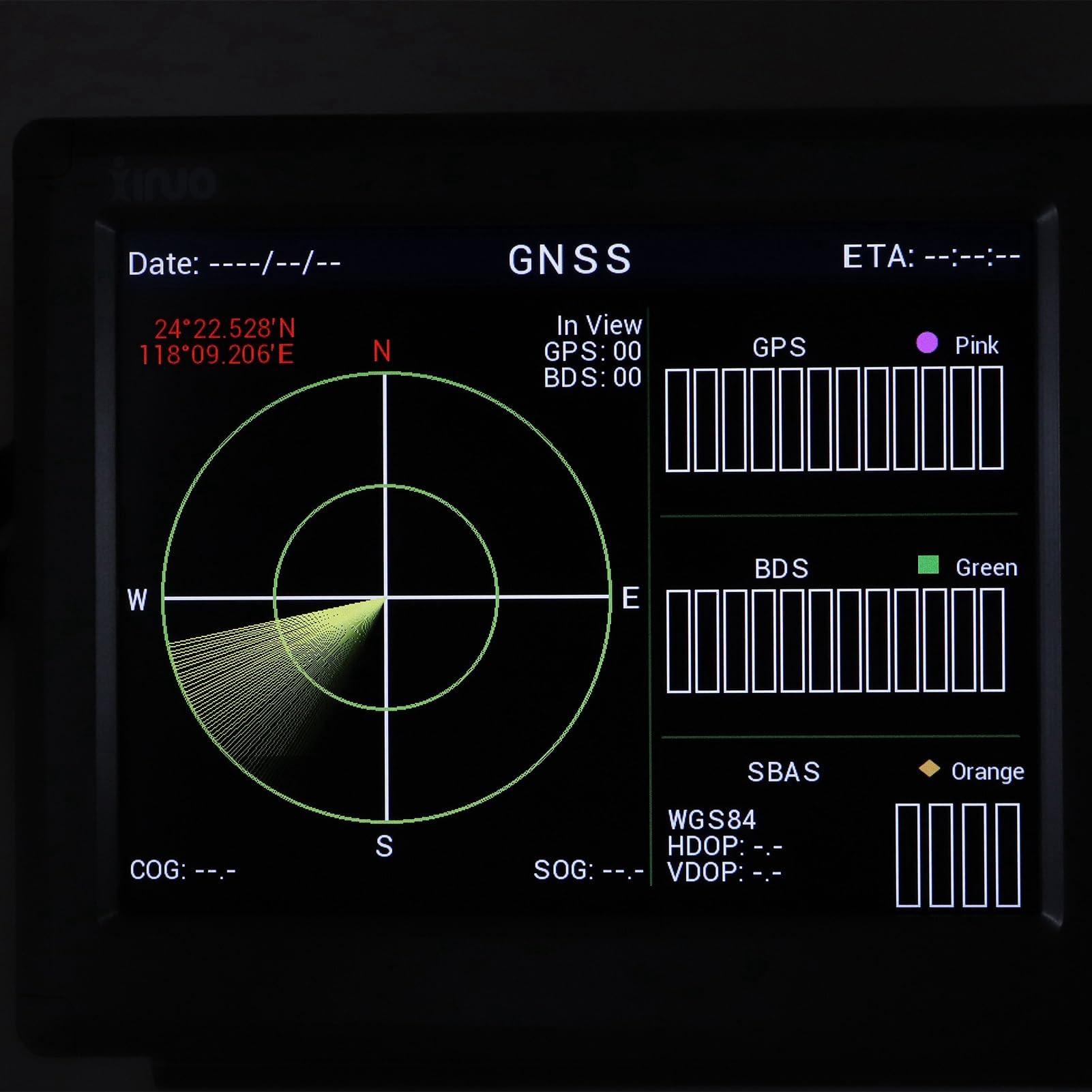 Marine-GPS-Kartenplotter Schiffsnavigation 10,4-Zoll-LCD-Display Wasserdicht mit Akustischem Alarm für XINUO-MAP C-Map