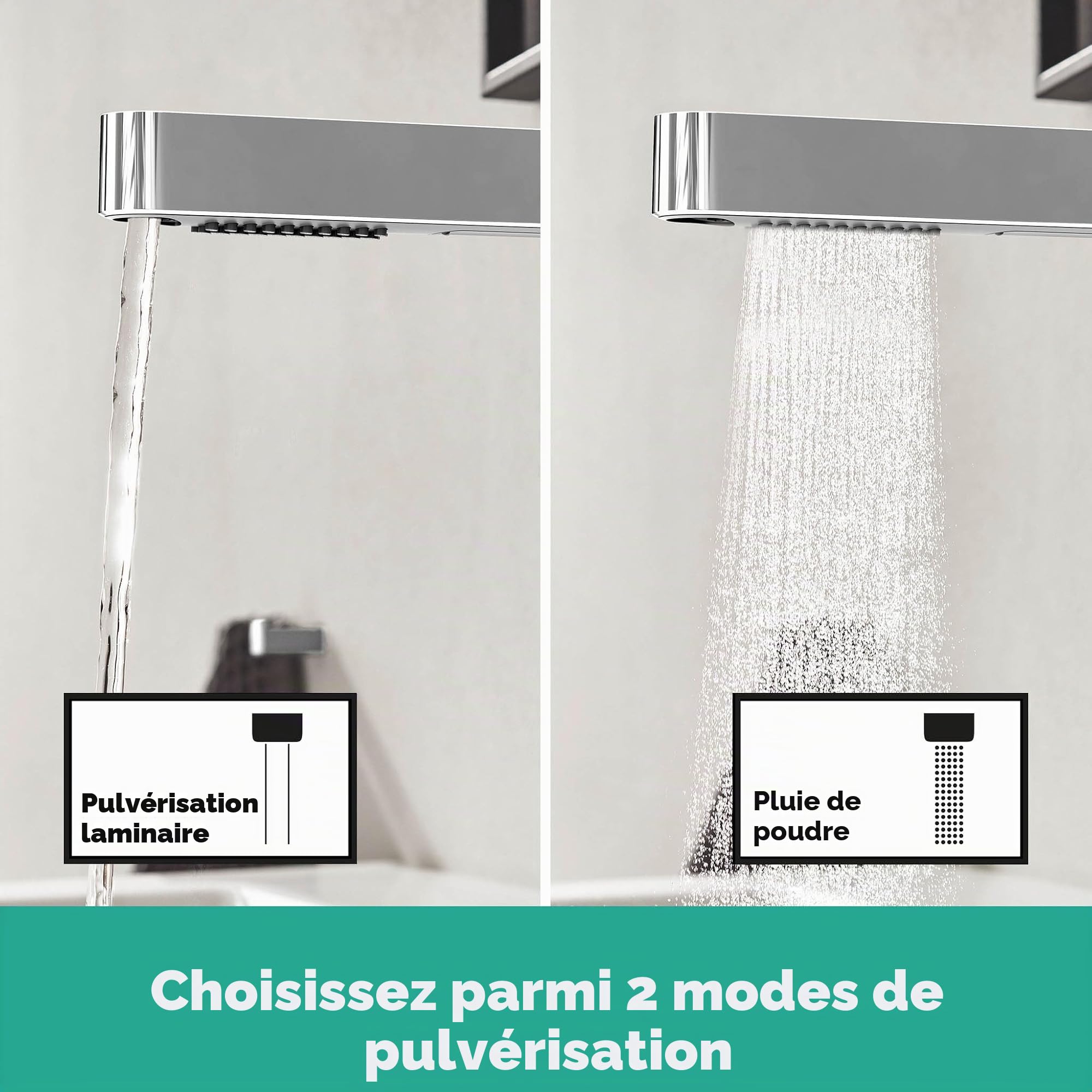 hansgrohe Finoris - Mitigeur de lavabo avec vidage Push-Open, avec douchette extractible, Robinet de salle de bain avec hauteur sous bec 229 mm, économie d'eau (EcoSmart), Chromé, 76063000