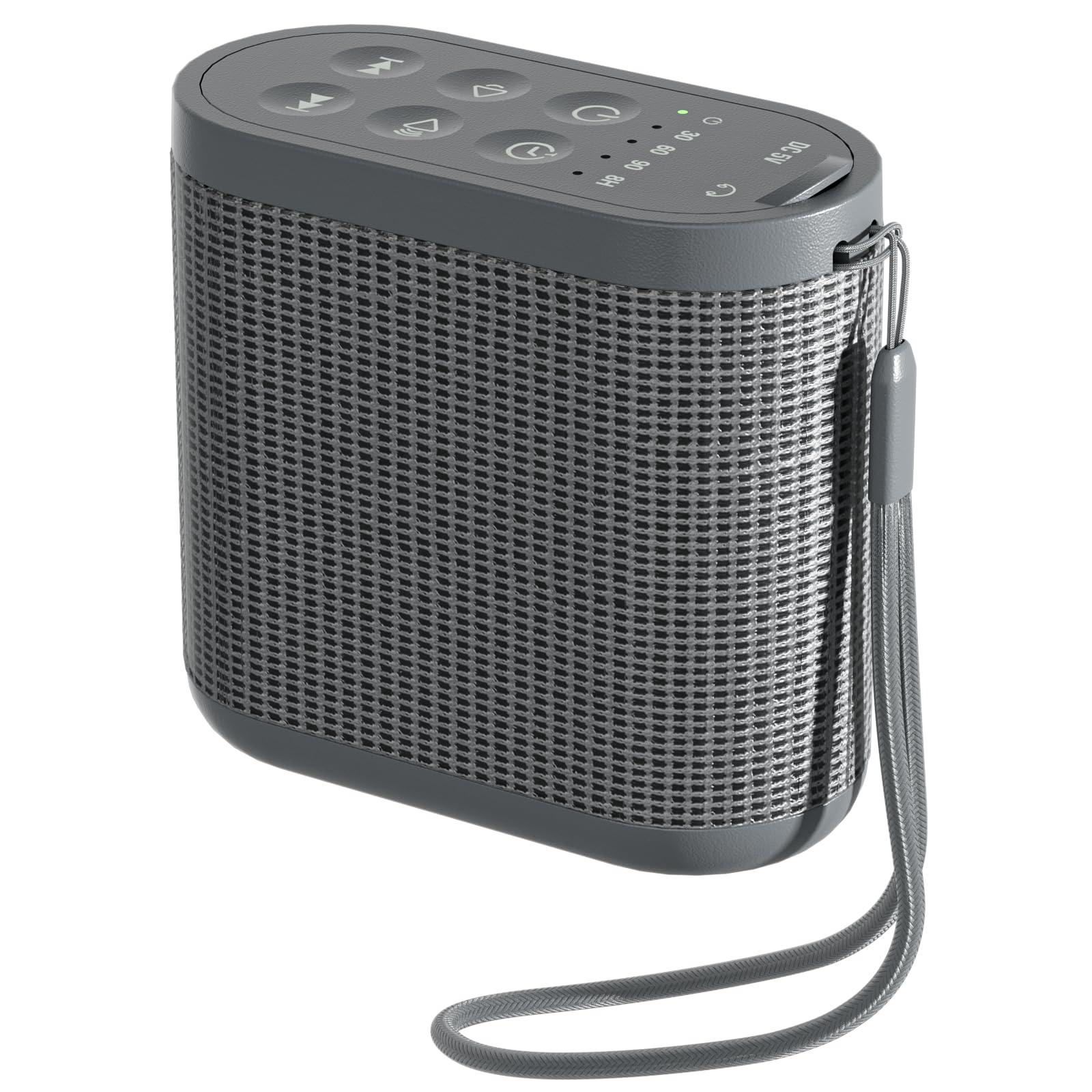 Welldiea White Noise Machine, Portable Sleep Sound Machine, 21 Sleep Music, Timer, Memory Function, Type-C Rechargeable for Home Office Travel, Suitable for Everyone(Gray)