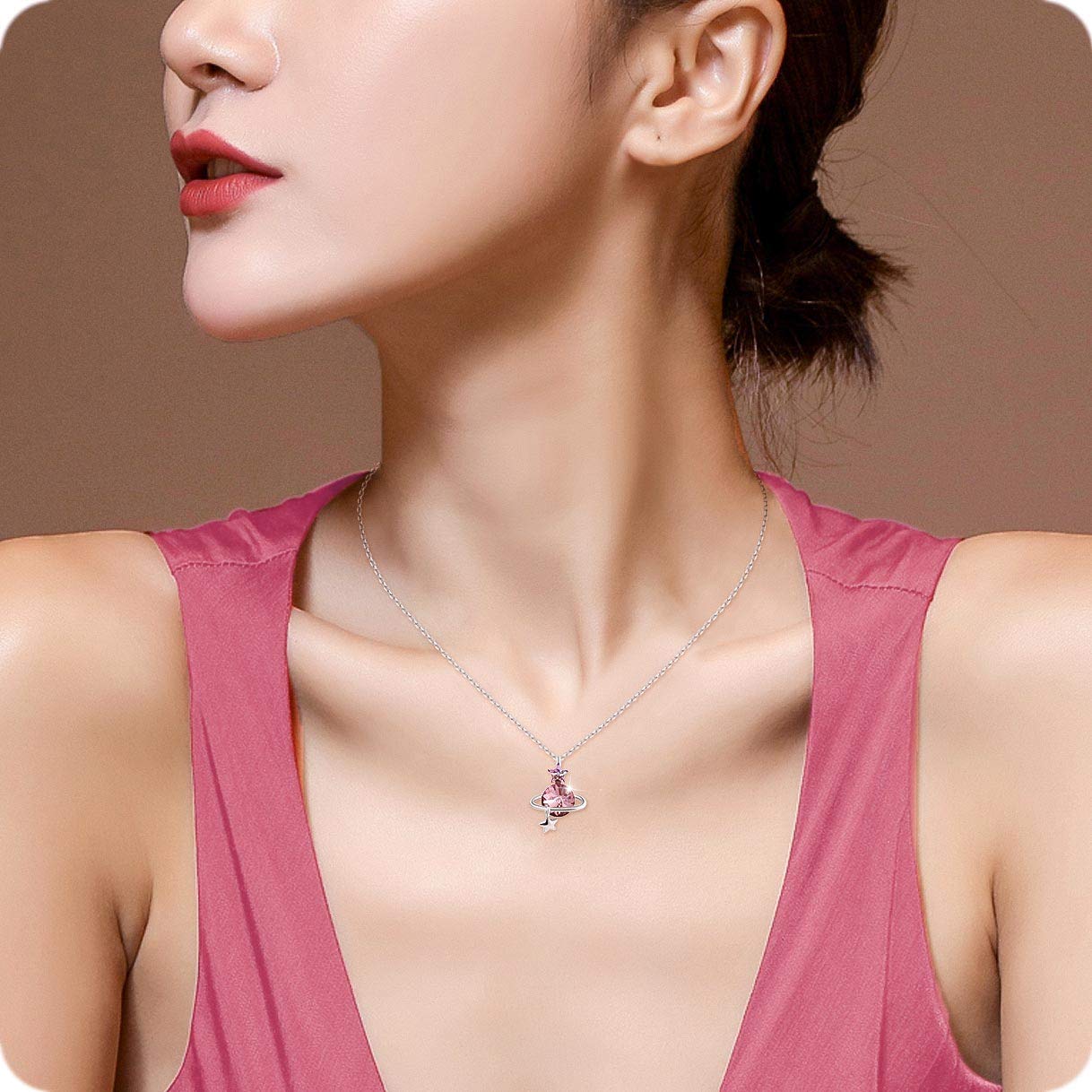 Richapex Collar de Ojo Turco Collar de Pendiente de Mal de Ojo Devil Eye Cadena de Plata de Cristal Amuleto Joyas hipoalergénicas Circonia cúbica para Mujer Unisex