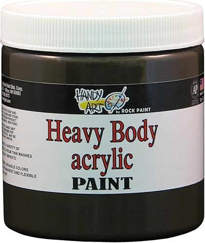 Miniatura 7 de Handy Art Nu Master - Pintura acrílica de cuerpo pesado, 8 onzas, carmesí Alizarin