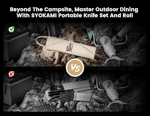 Miniatura 8 de Juego de cuchillos de chef de 14 piezas con bolsa de rollo, juego de cuchillos japoneses profesionales de acero inoxidable con mango de madera de