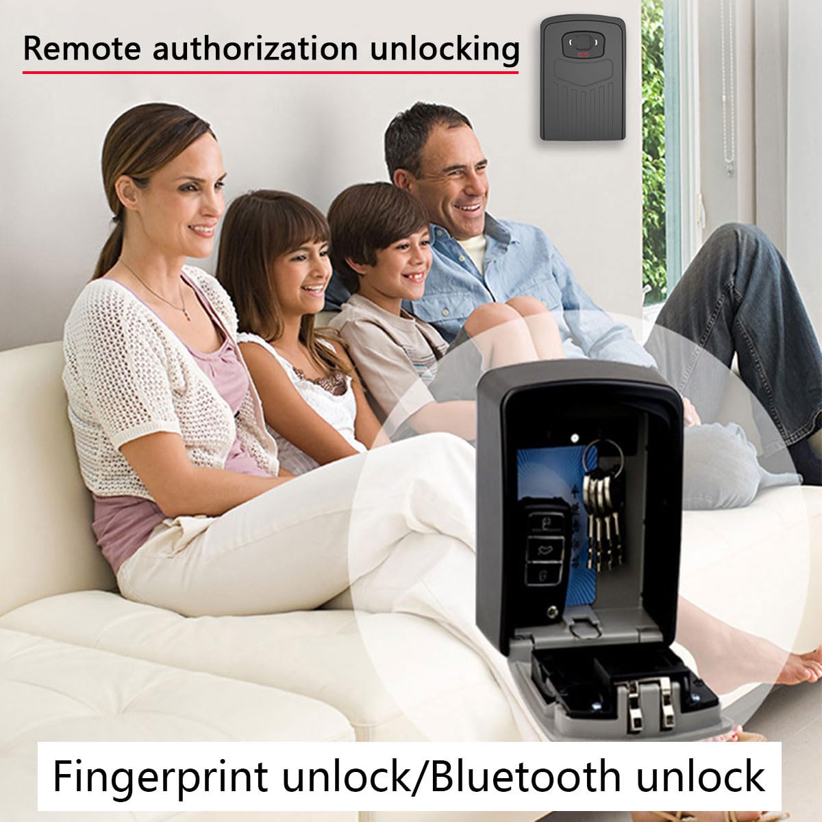 Amazon.co.jp: キーセーフ、指紋パスワードキーロックボックス、長い