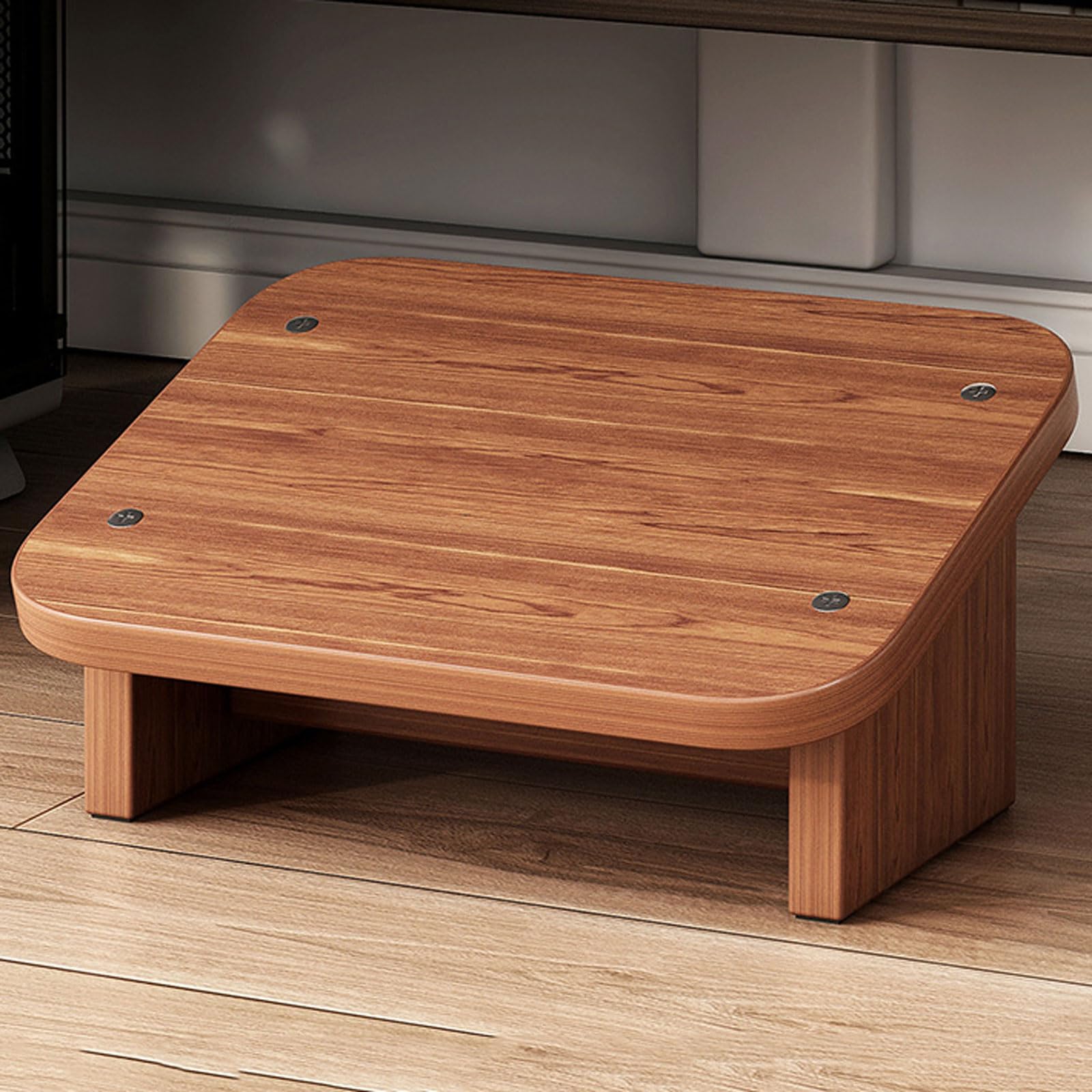 Reposapiés para debajo del escritorio,Reposapies de Oficina,Apoya Pies,Reposa Pie Trabajo Escritorio,Reposapiés de Madera,Reposapiés de Masaje de Pies Ergonómico para Oficina,Hogar,Taburete de Baño