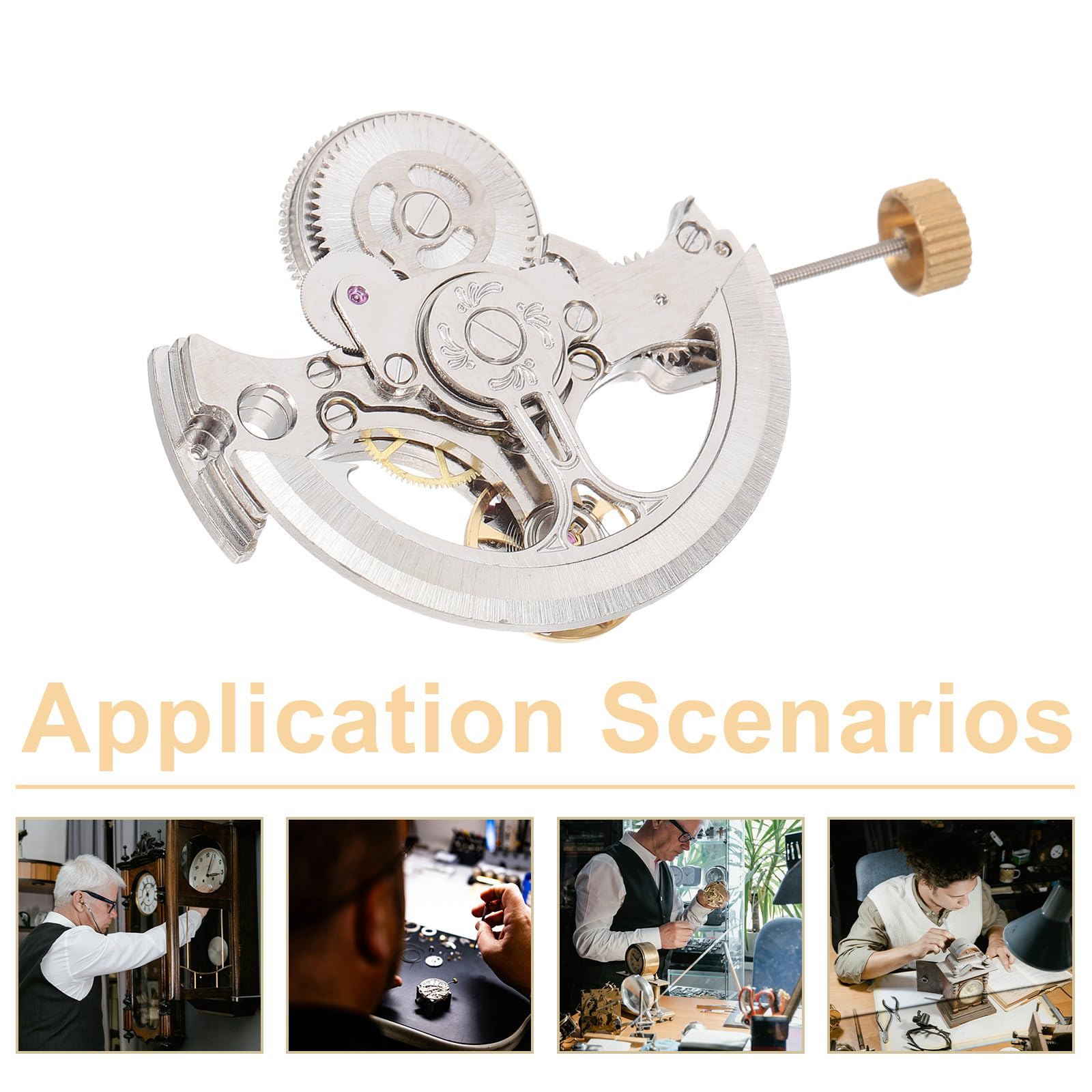 Movimento Meccanico Automatico per Orologi - Meccanismo per Orologi Automatici inciso a Mano - Componente Meccanico per riparazioni Fai da Te di e potenziamento di da Polso
