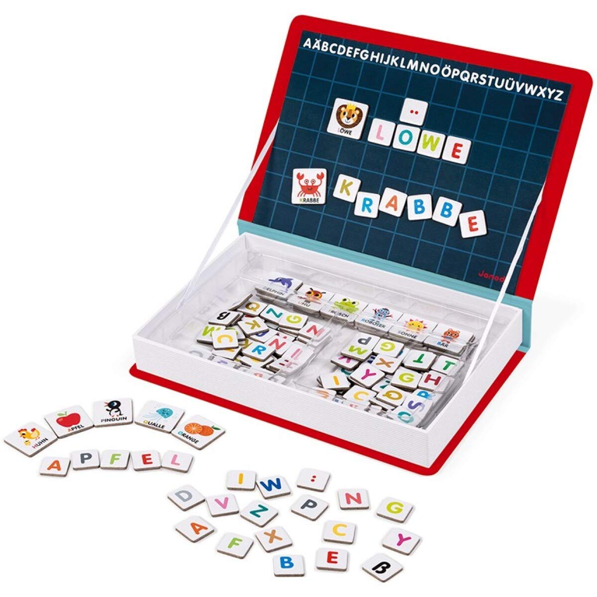 Janod J02713 Magneti'Book Alphabet Educational Game, German Version