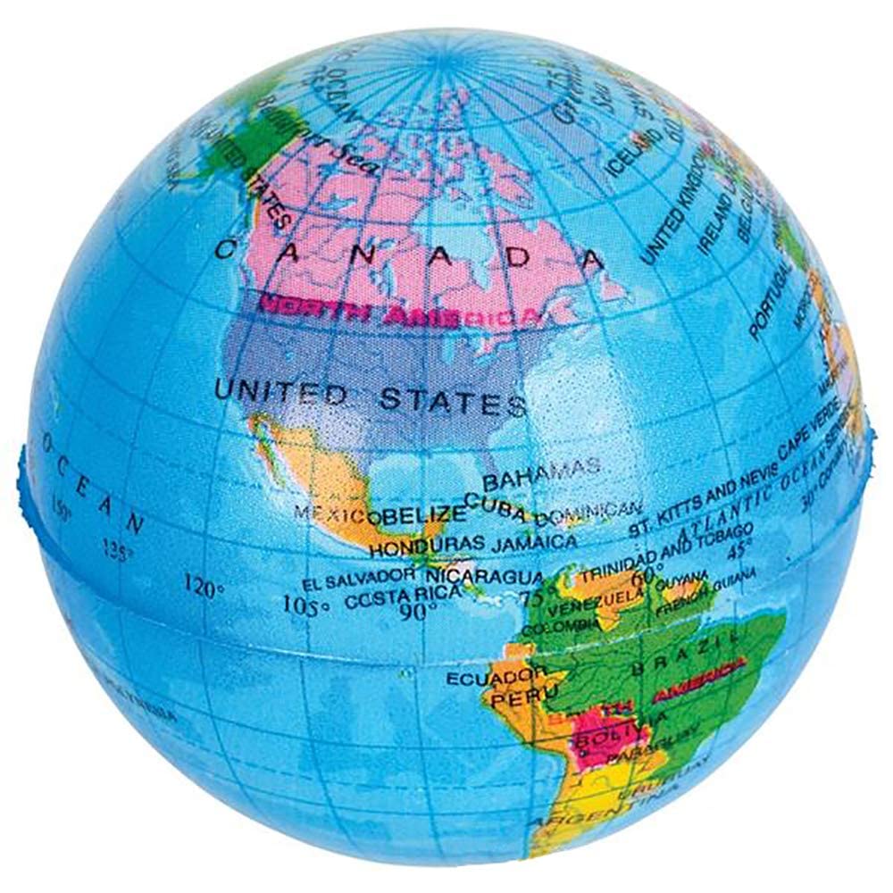 Amazon.com: The Dreidel Company World Globe Squeeze Ball Bunch