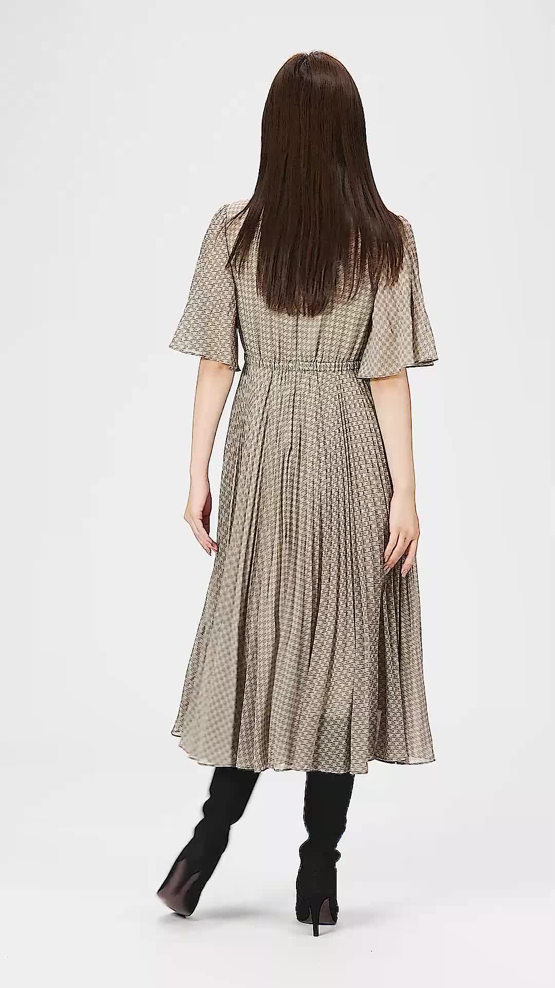 Amazon.co.jp: [セルフォード] バリエーションプリーツワンピース
