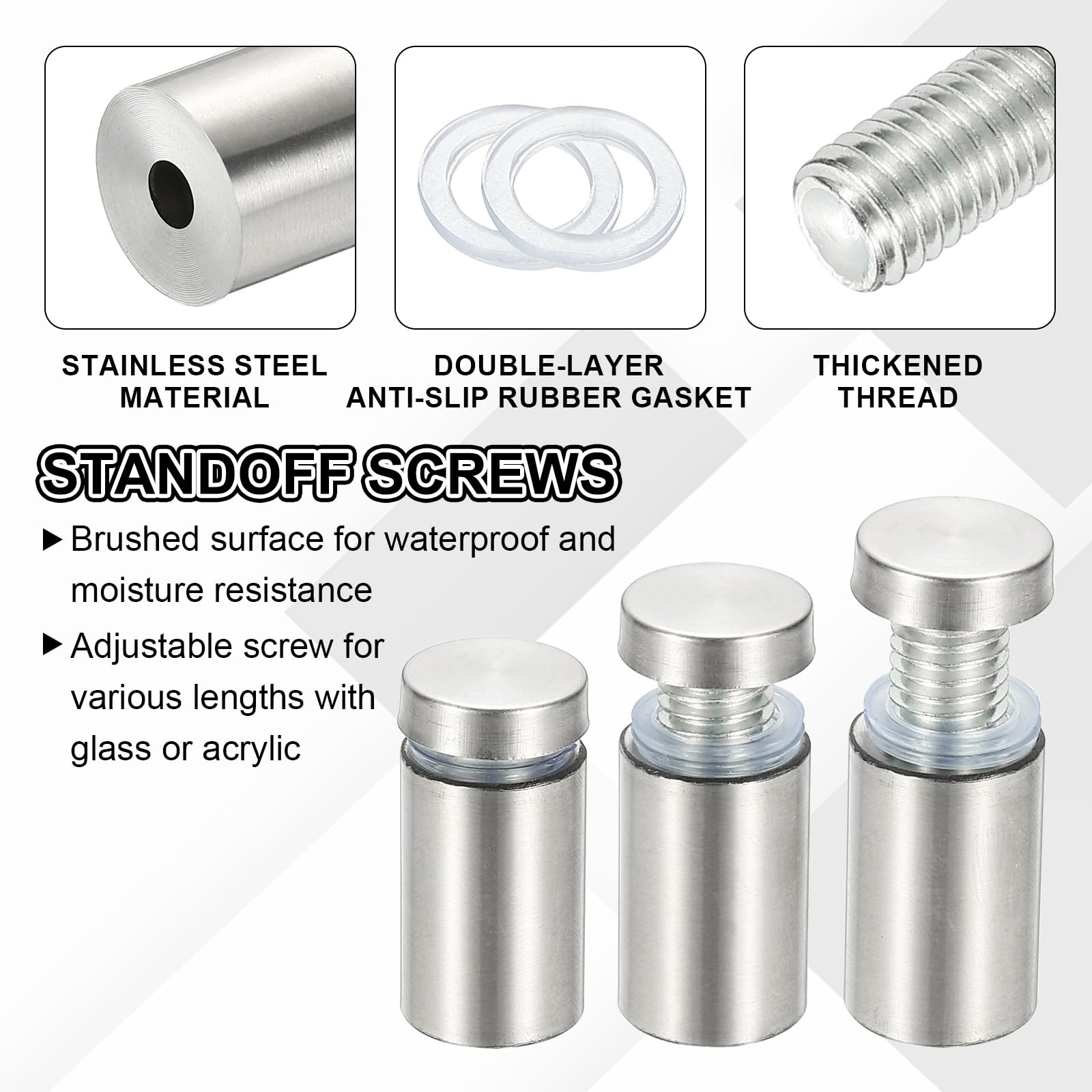 PATIKIL 1/2x2" Standoff Screws - Image 3
