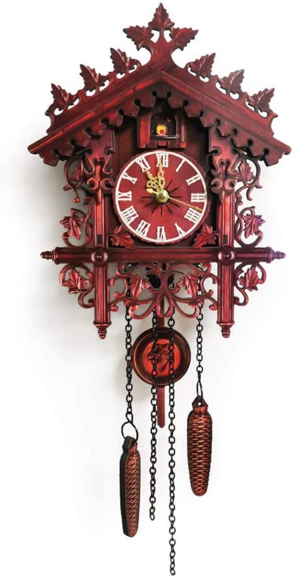 qiuqiuCuckoo/Coo-Coo Clock Black Forest, for Living Room, Children's Bedroom, Kitchen, Office, Home Decor Decoration