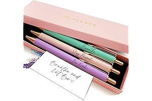 MESMOS Pastel Pens: Mindfulness Gifts, Healing Sparkle Pretty Pens, and Inspirational Fancy Pens for Women