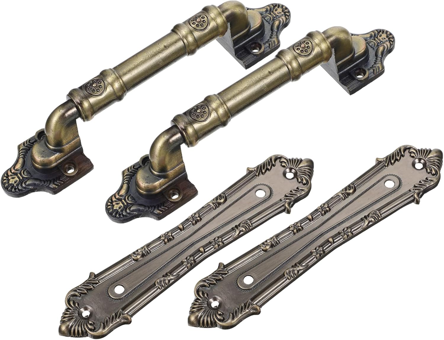 Door Handles,Kitchen Door knobs,1 Set Door Handle Cupboard Handles Vintage Door Knobs Drawer Pull Vintage Gate Drawer Knobs Barn Door Handles