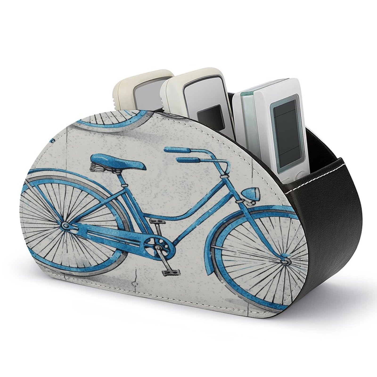 Btcowzrv Style Blue Bicycle Remote Control Holder With 5 Compartments