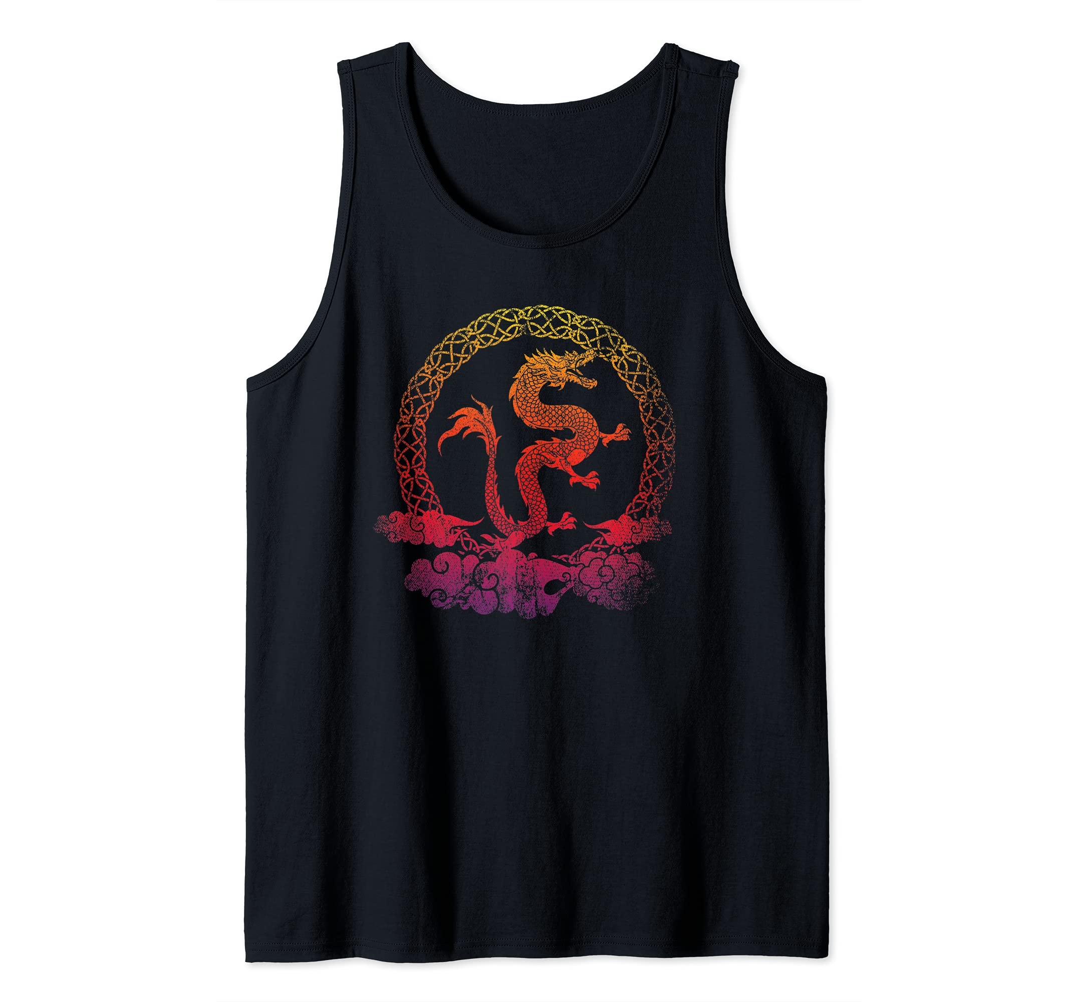 Fantasy Creature Asian Animal China Mythical Chinese Dragon Tank Top