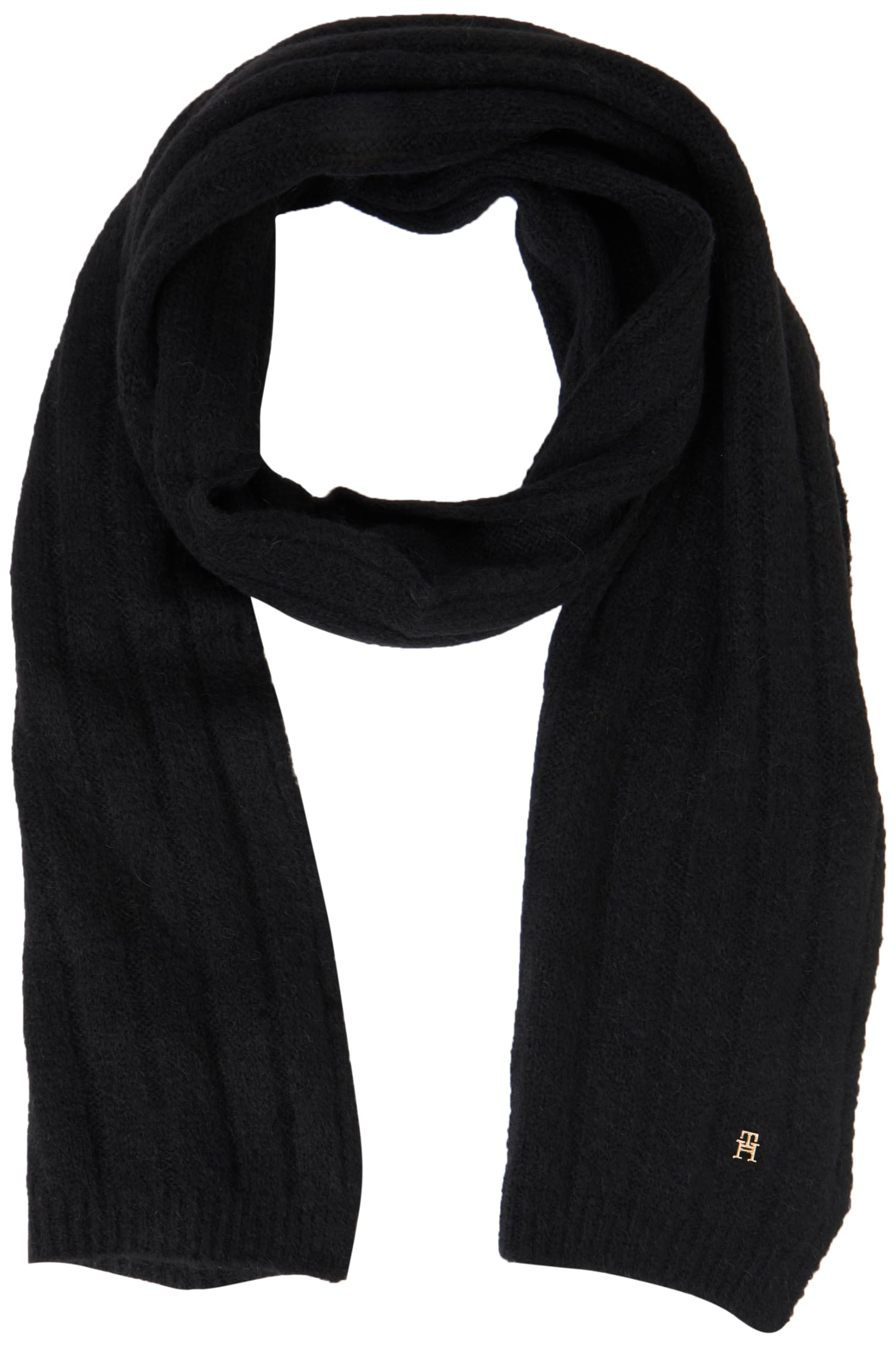 Tommy Hilfiger Women’s Timeless Scarf, Black (Black), One Size