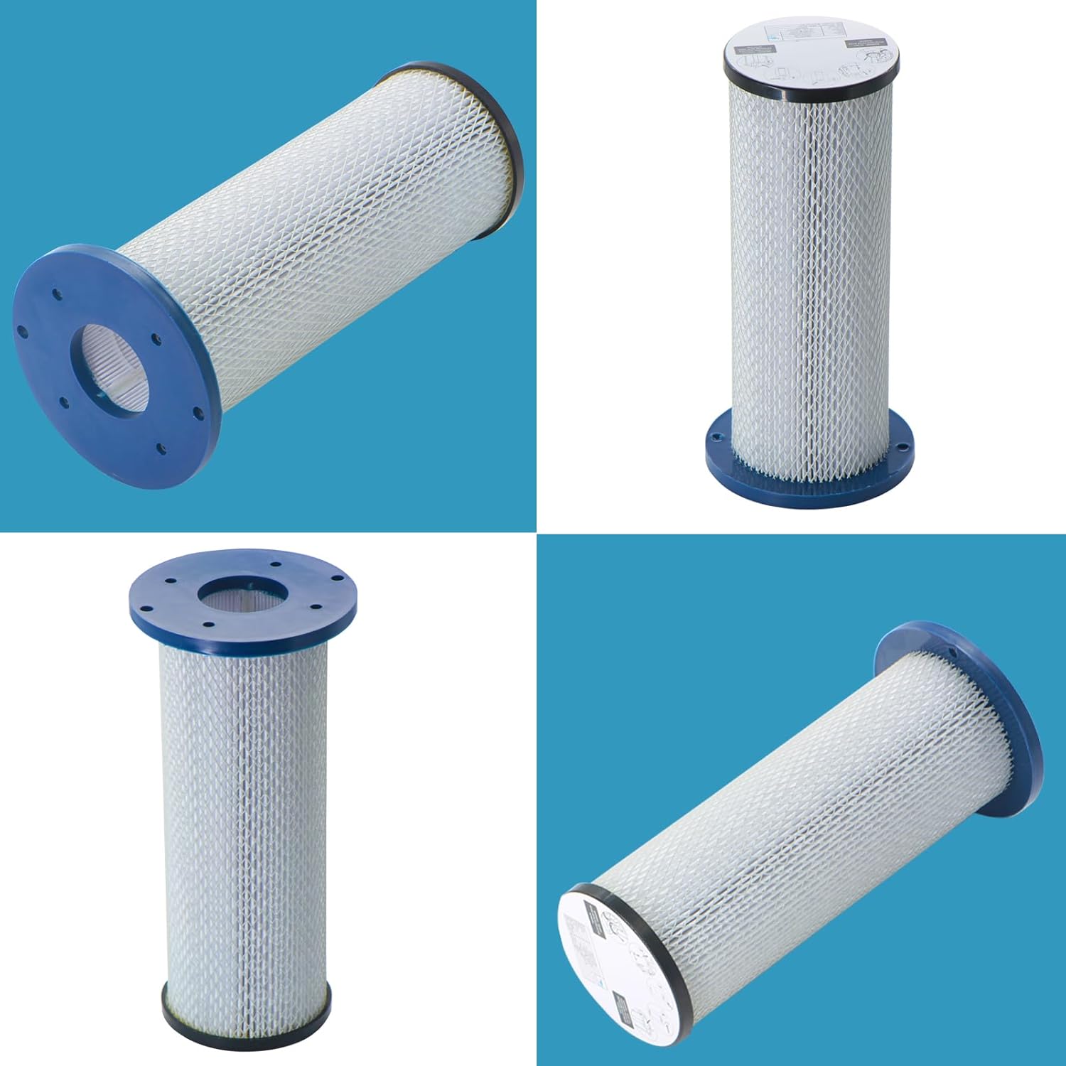 6 Pack Premium 200700070 HEPA Filter Compatible with Pullman Ermator Models S13, S26, S36, S1400 and Bona DCS 70, Compare to Part# 200700070