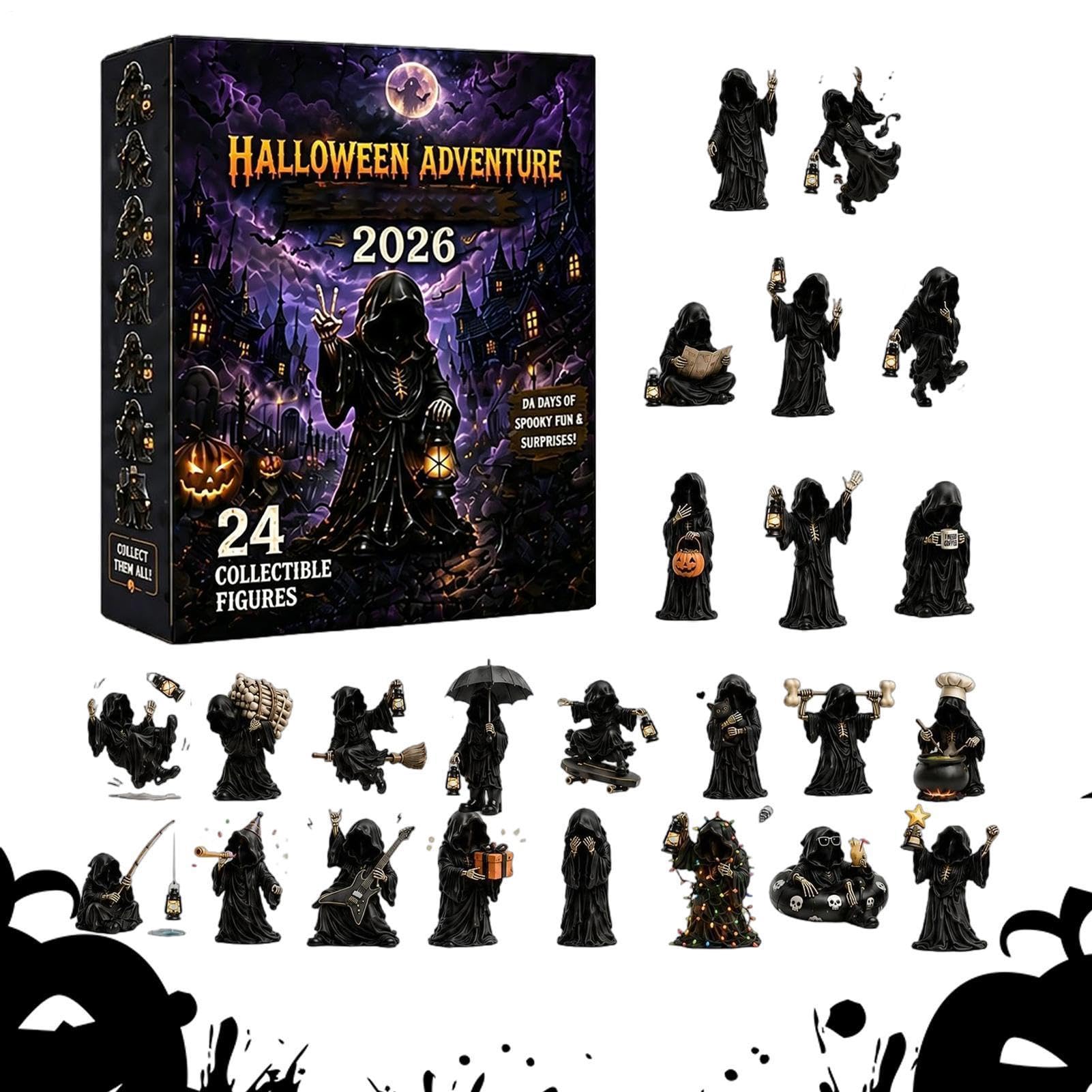 Halloween-Countdown-Figurenkalender Sammelbares Erinnerungsstück als