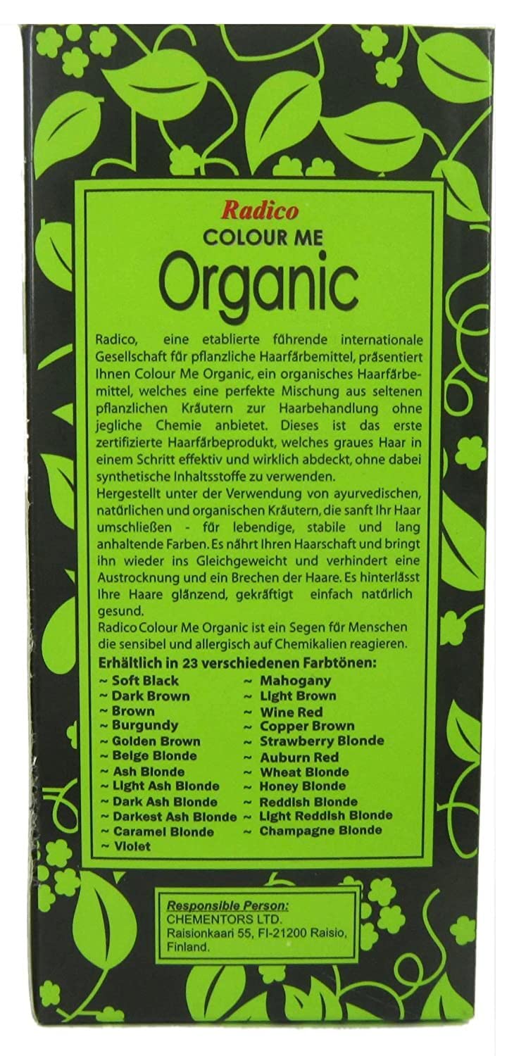 Radico Colour Me Organic - Tinte para plantas (2 unidades), color marrón claro