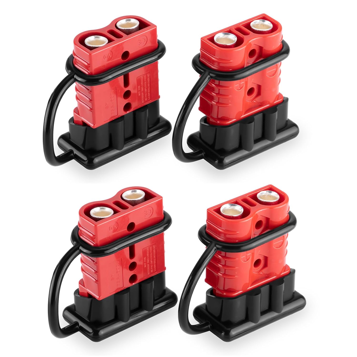 WeiSen 4Pack 175A Battery Quick Connector Kit Wire Harness Plug for 2-4 Gauge Cables, 12V to 36V Battery Quick Connect Disconnect Set for Winch Trailer Driver Electrical Devices