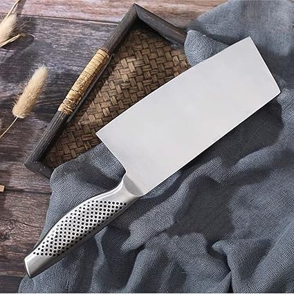Agabani Stainless Steel Meat Knife for Kitchen Chopping, High Ultra Sharp Santoku Knife Handle, use for Home Kitchen & Restaurant Use Vegetables & Meat Knife with Sharp Steel Blade (Knife D-C Big)