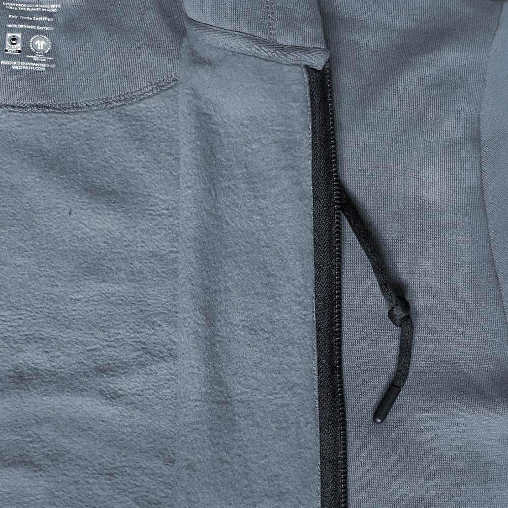 100% Organic Cotton Men's Zip Up Hoodie - Fair Trade Certified Zipper Hoodie for Men