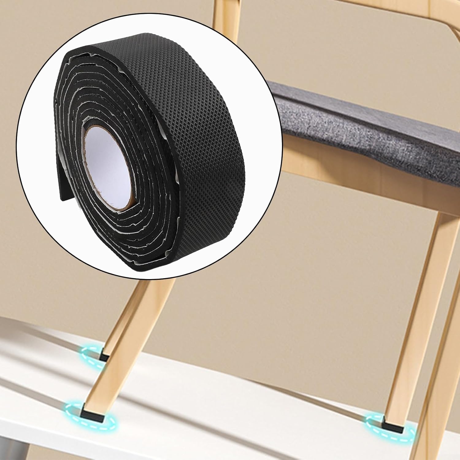 Furniture Pads 6mm Thick EVA Material with Anti Slip and Noise Reduction Features, Customizable Size for Chair and Table Leg Protection on Floors (6M)