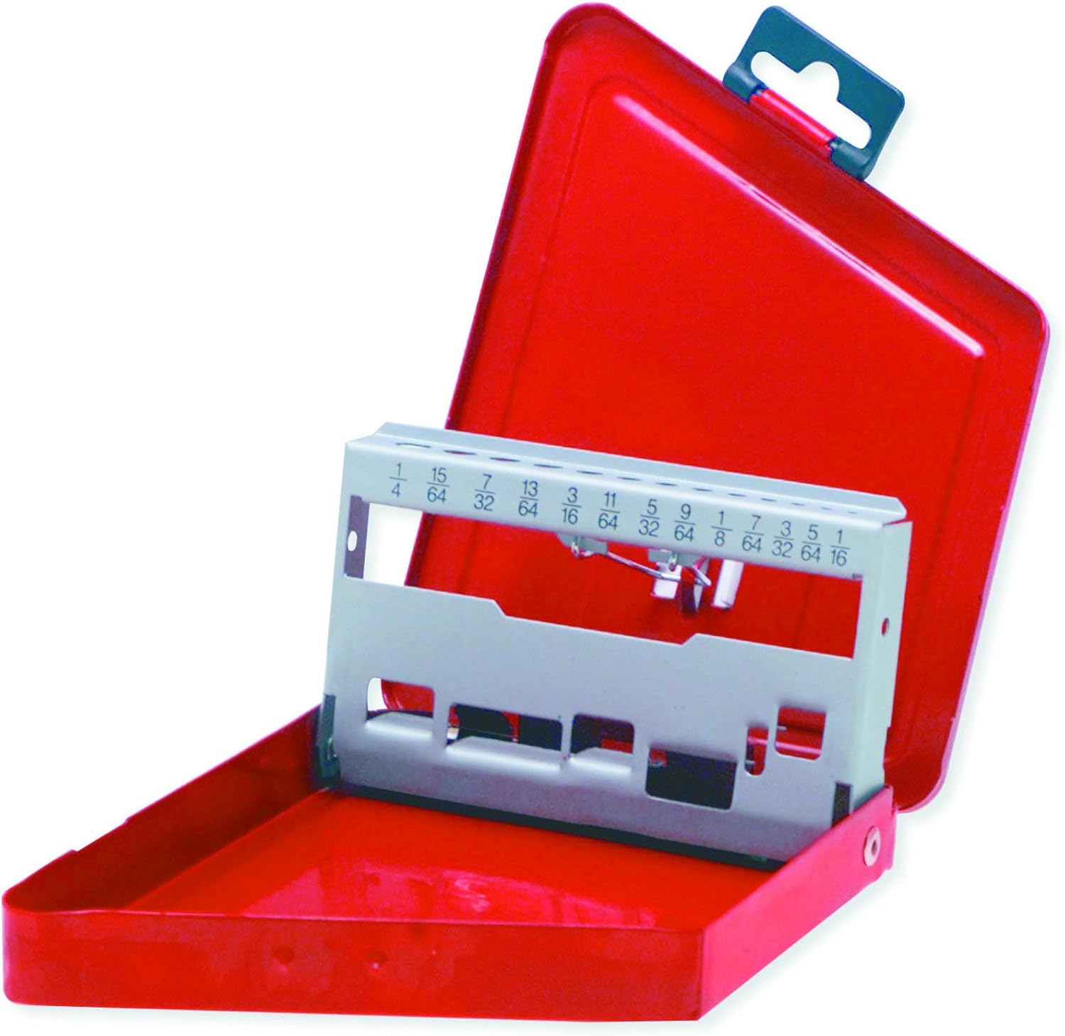 Drill Bits Metal Tool Box, 53/4"L X 43/8"W X 3/4"H, 18 Sheet Gauge