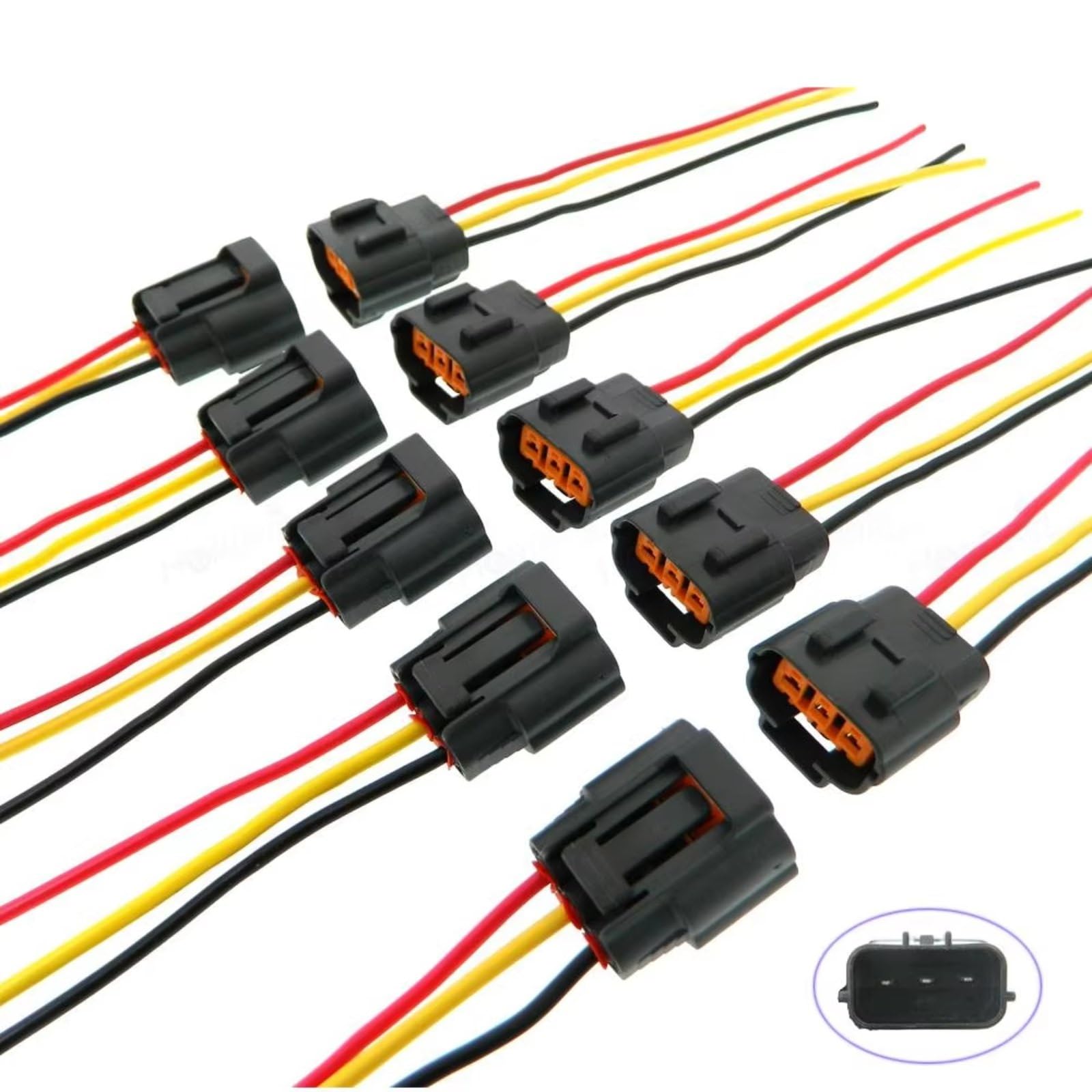 Kfz-Steckverbinder für Chrysler Sebring 2.4 2001-2007 Zündspulenstecker Kabelbaum Zubehör MR994643 MD325048 (10 Stück)