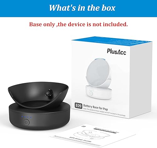 Miniatura 6 de PlusAcc Base de batería para Pp - Soporte de cargador portátil de 5000 mAh, 9 horas de reproducción, sin sonido amortiguado, estación de carga