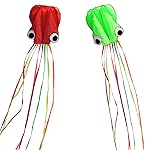 Hengda Kite-Pack 2 Colors Beautiful Large Easy Flyer Kite for Kids-Software Octopus-It\'s Big! 31 Inches Wide with Long Tail 157 Inches Long-Perfect for Beach or Park by Hengda kite