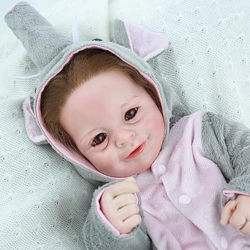 Miniatura 2 de FASMAS Muñecas Reborn Baby Boy Muñecas de bebé recién nacido realistas de 18 pulgadas, muñeca realista de cuerpo suave, muñeca de bebé que se ve