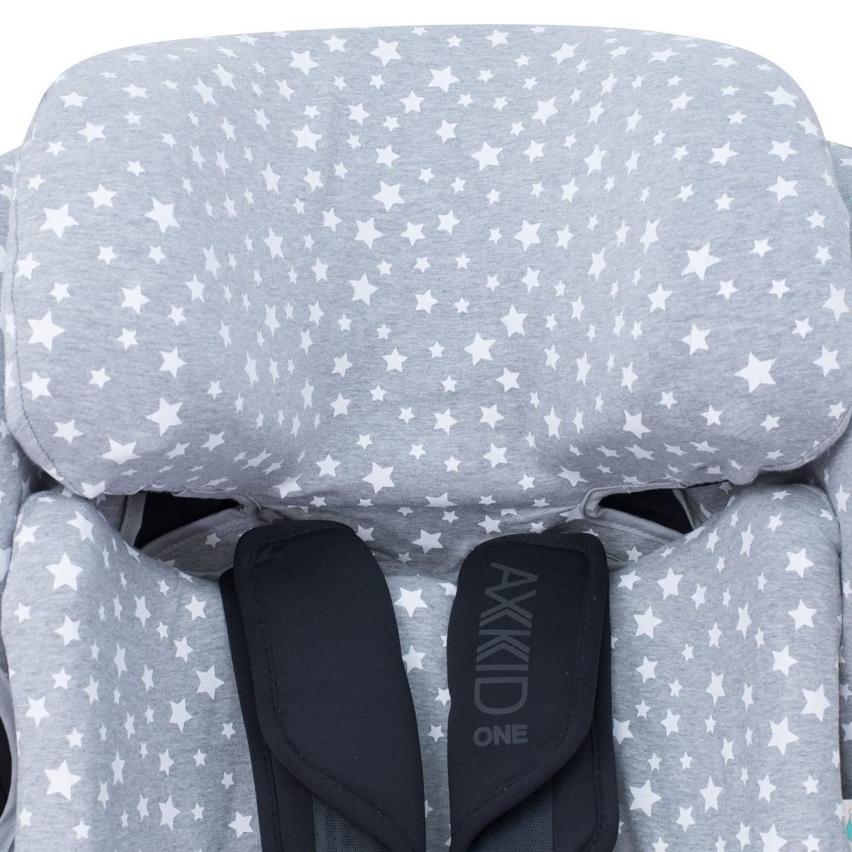 JYOKO Kids Funda de Algodón para Silla de Coche Compatible con Axkid One (White Star)