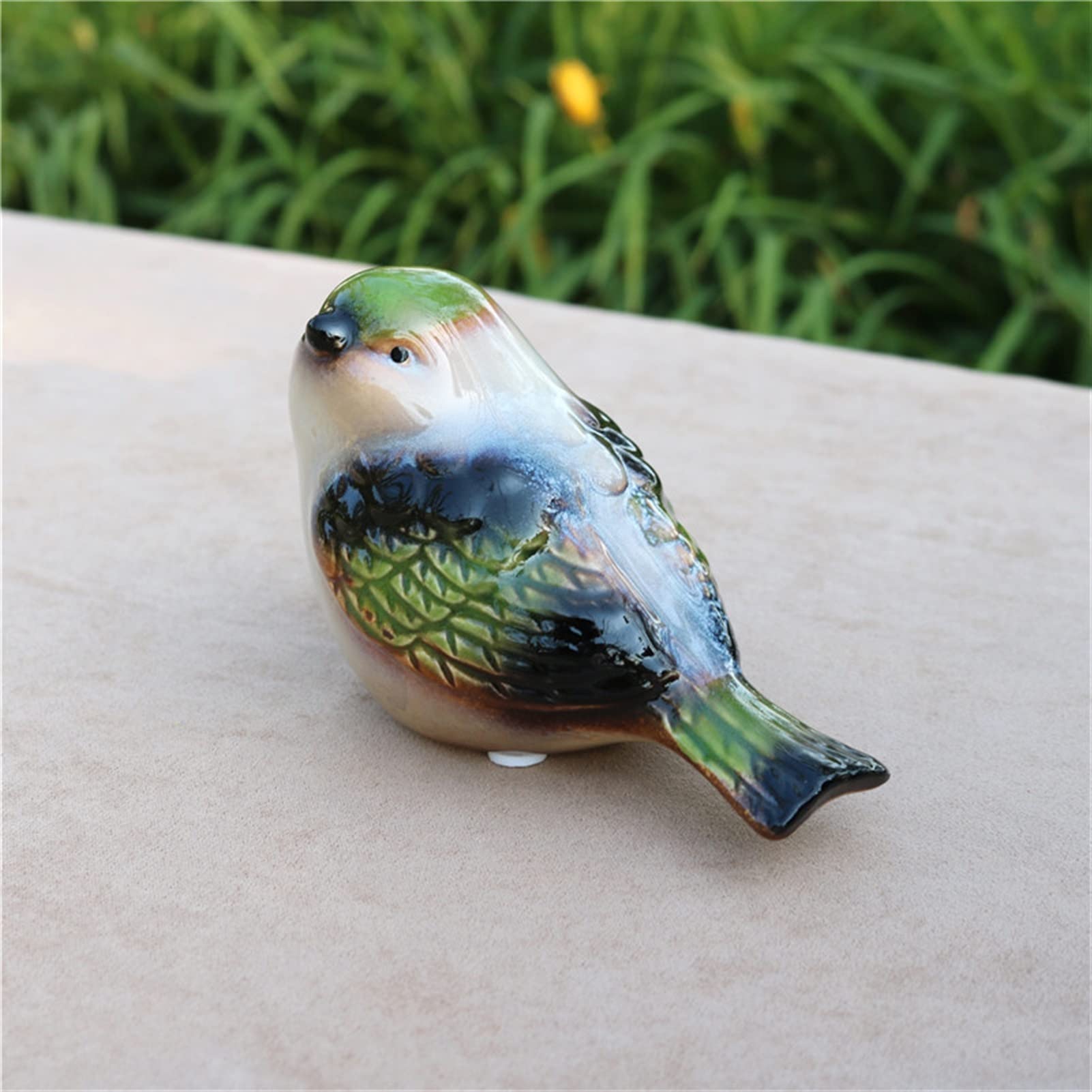 2 pc. Porcelanowa para Ptak Figurka Ceramiczna Birdie Miniaturowa Dekoracja Rzemiosła Ornament Walentynki Prezent Dla Ślubnych Favor Desktop Statue