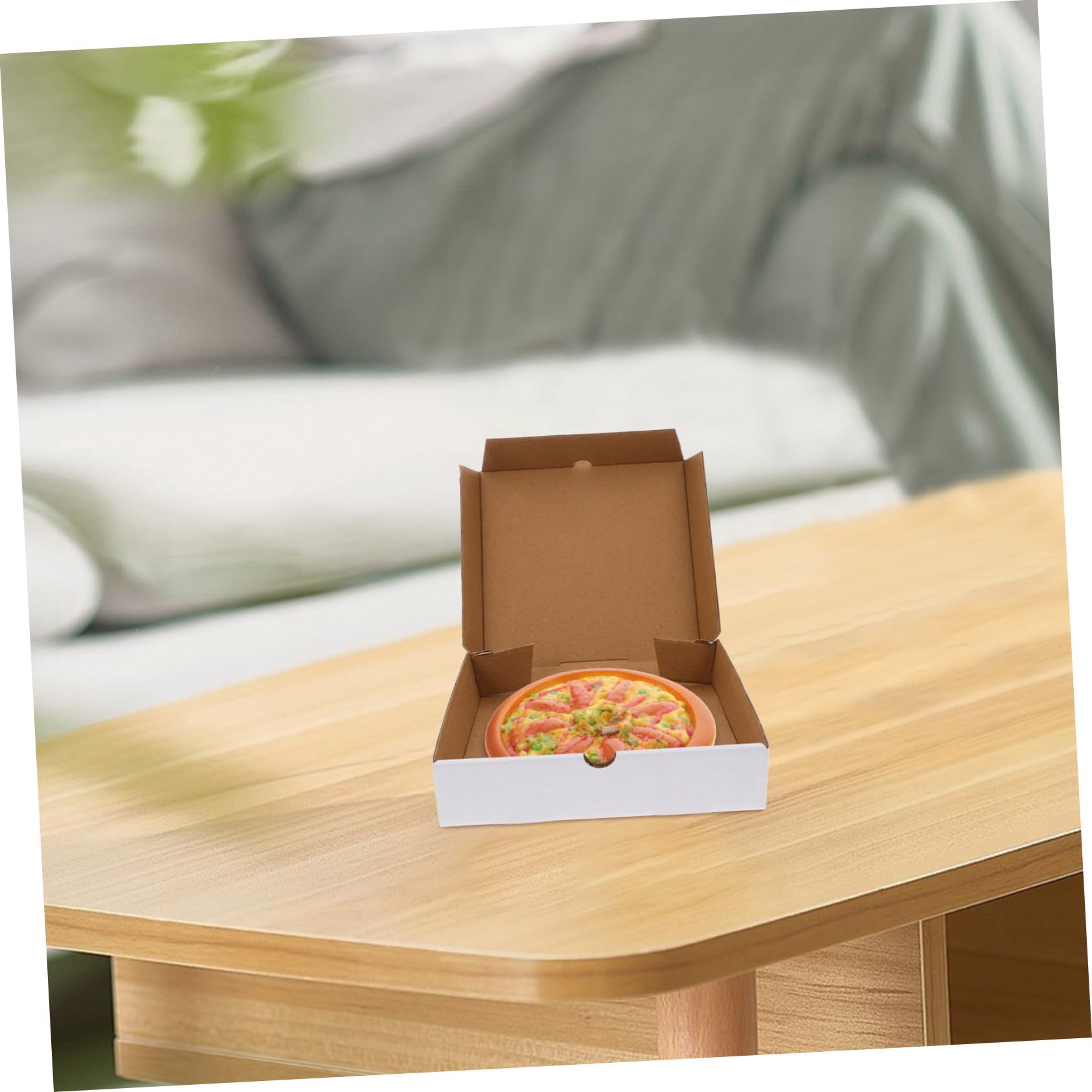Hohopeti 30 Sztuk Pustych Pudełek Na Pizzę Tekturowych Do Piekarnika Na Wynos Falistych Wielokrotnego Użytku Małych Pudełek Na Pizzę Do Transportu Na Wynos