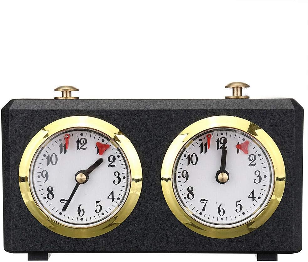 Chess Timer, Professional Chess Clock Game Timer Analogue Clock Chess Timer I-GO Count Up Count Down Timer, International Chess Timer Clock
