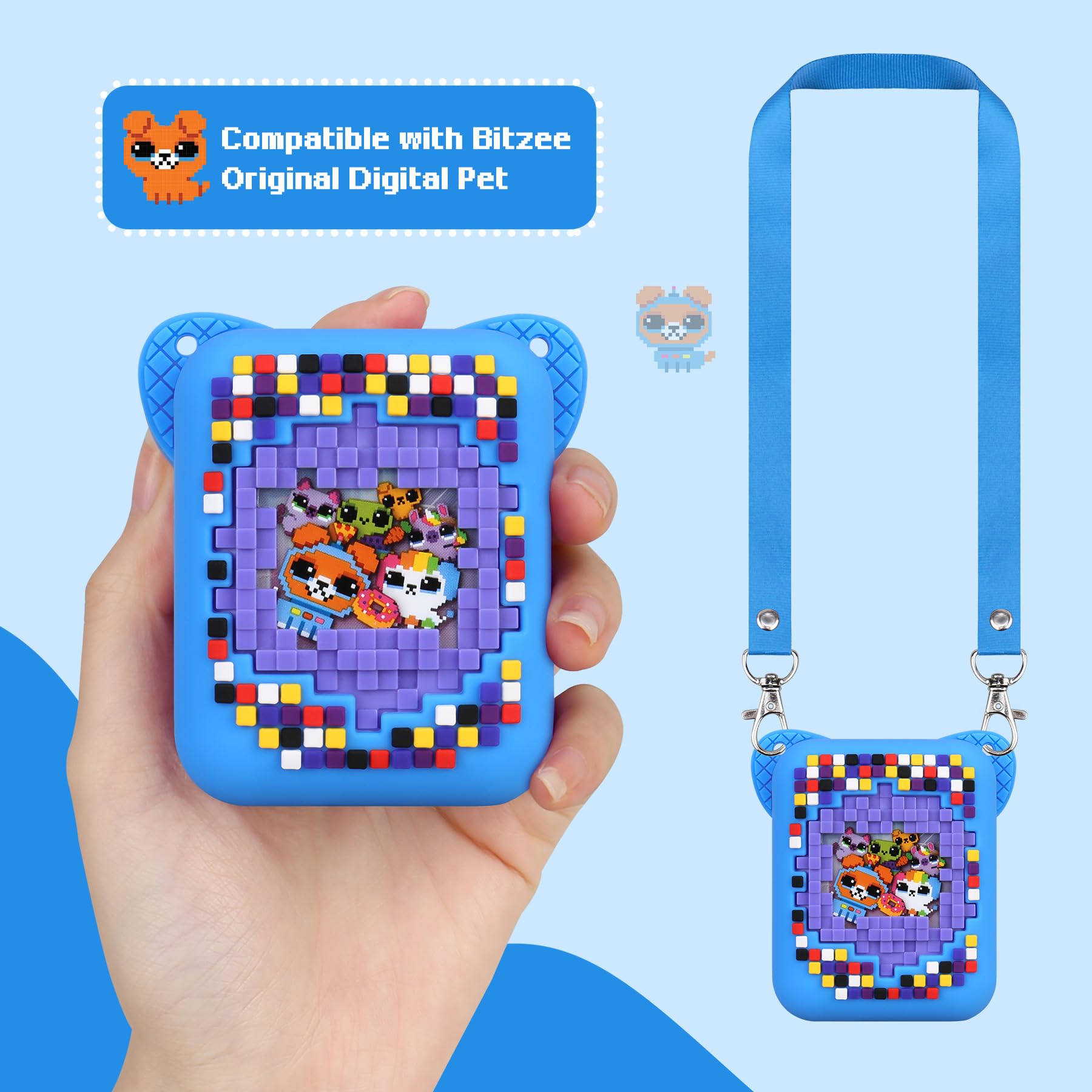 BOVKE Silicone Cover Case for Bitzee Interactive Toy Digital Pet with 15 Animals Inside - Image 2
