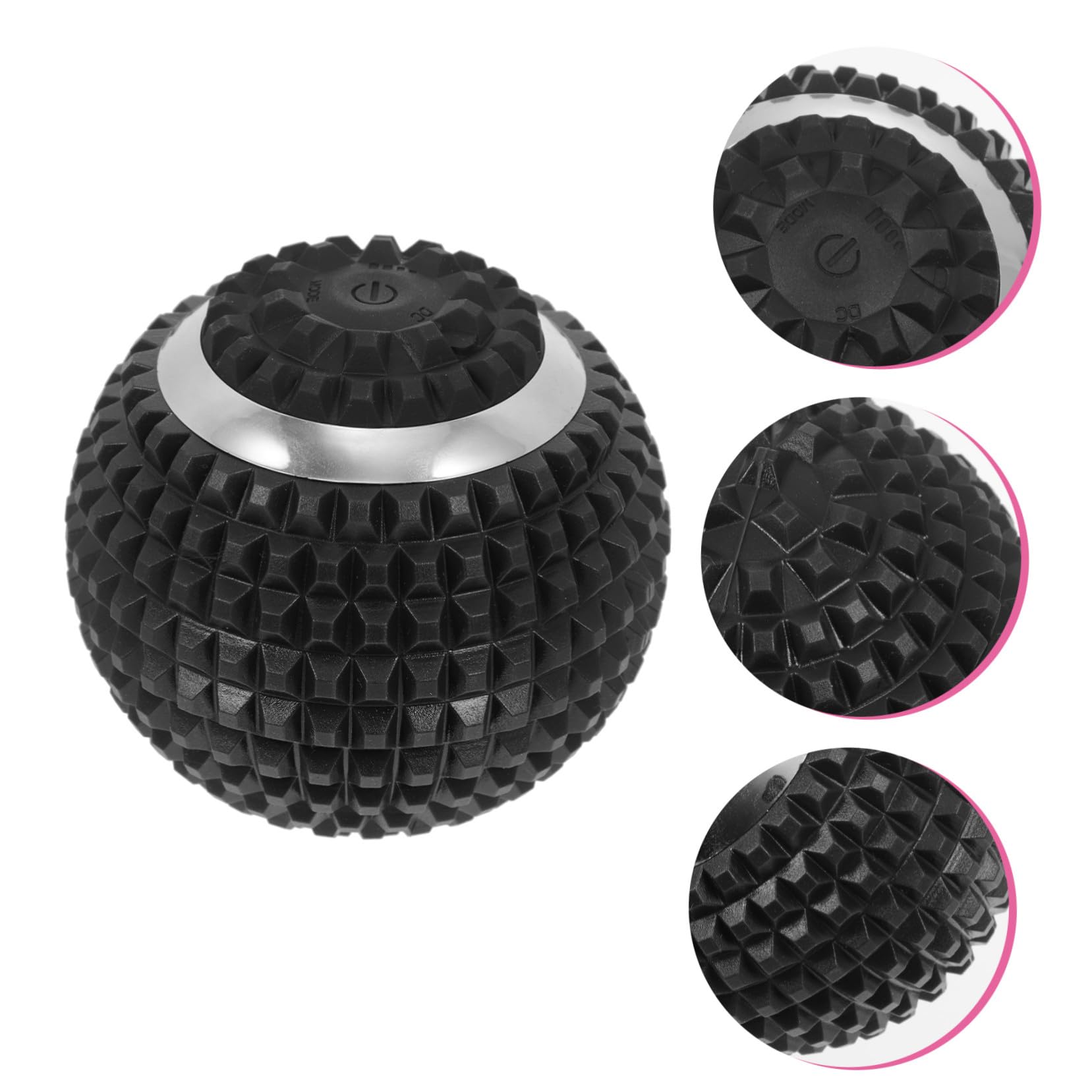 UKCOCO Balles de Massage pour Pieds en Abs Noir, Rouleau de Massage Pratique pour Soulager la Fasciite Plantaire et Détendre les Muscles Lors de Voyages ou Camping