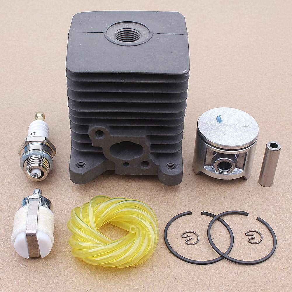 33.5MM zestaw sworzni tłokowych cylindra do Homelite S25 25cc 2500 akcesoria do trymera kosa do zarośli przewód paliwowy filtr węża część narzędzia wymiana części