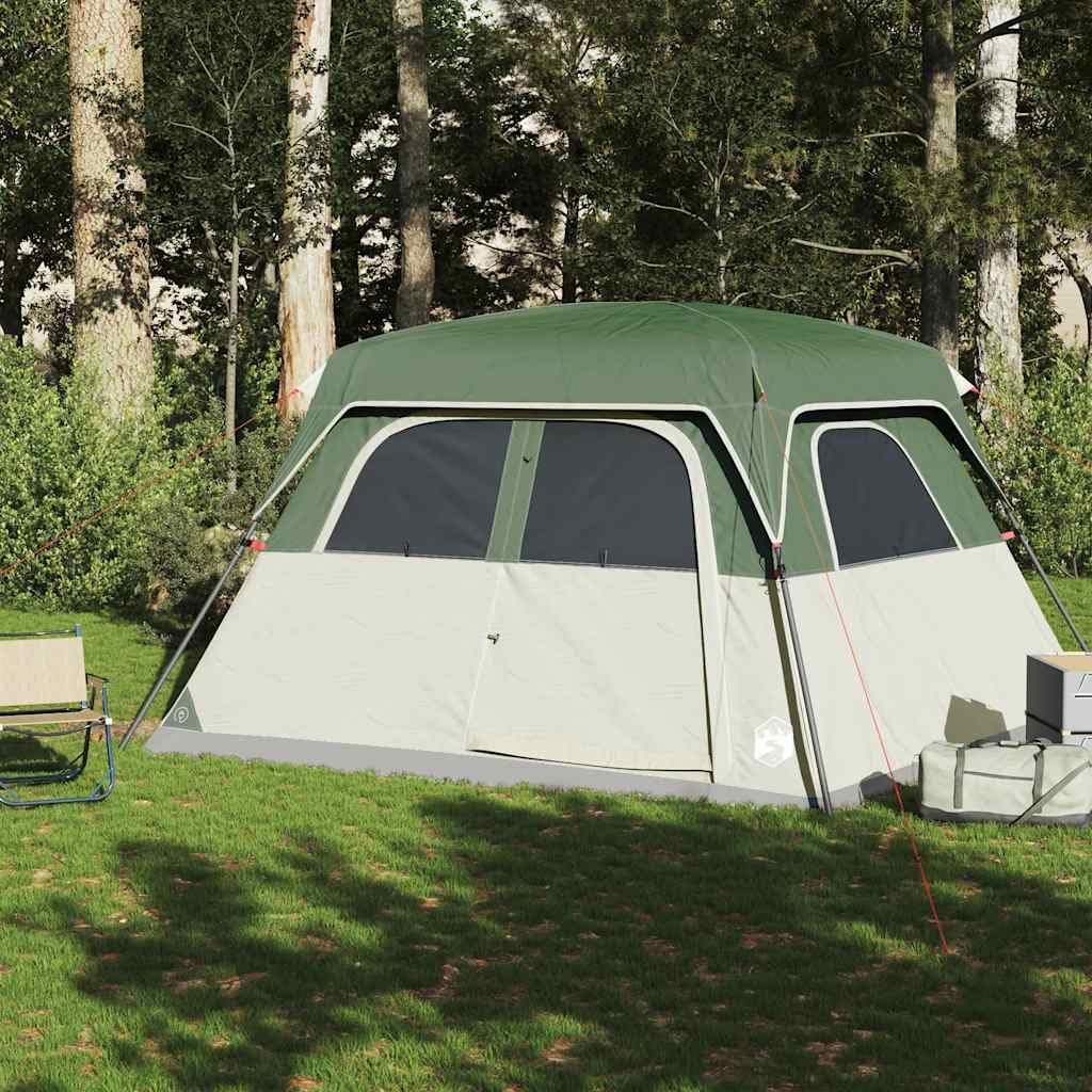 Familienzelt für 6 Personen Grün Wasserdicht Garten A | Campingzelt, leicht Kuppelzelt Camping Zelt Einfacher Aufbau für Wandern Backpacking