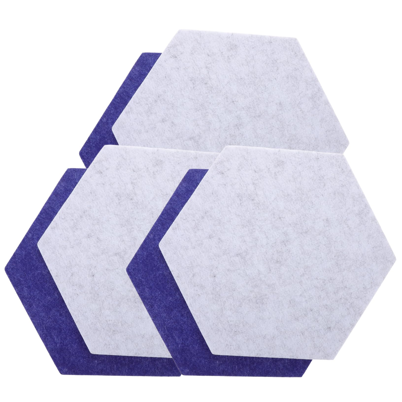 6 Piezas Tablero de Anuncios de Fieltro Panel Decorativo Autoadhesivo para Oficina y para Mostrar Notas Fotografías y Mensajes Diseño Azul y Gris