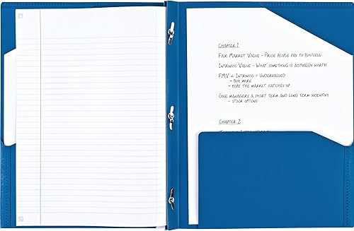 Miniatura 6 de Five Star Carpetas de 2 bolsillos con cierres de punta, carpeta que se mantiene en su lugar, carpetas con bolsillos, color seleccionado para ti, 1