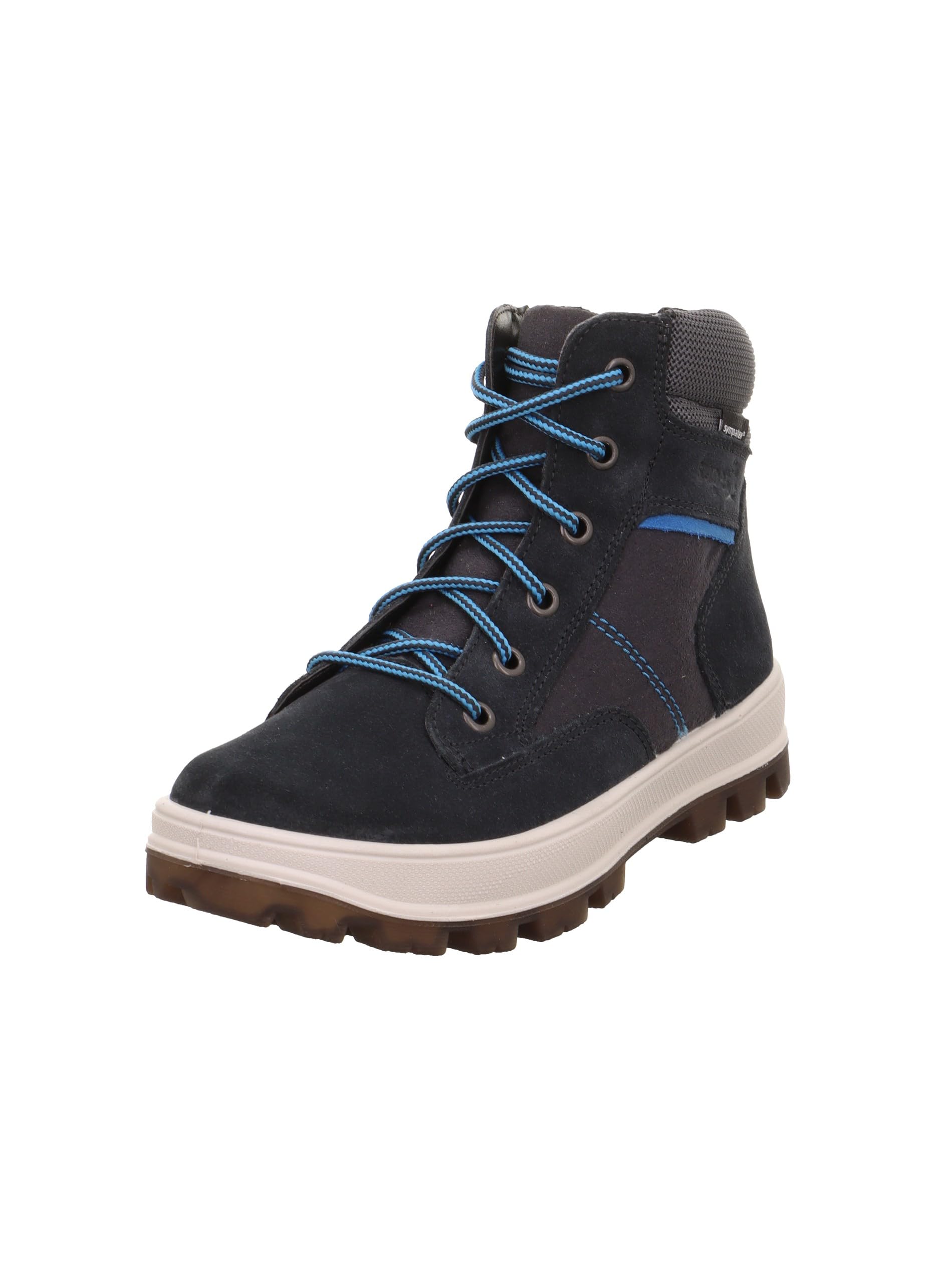 Superfit Boys TEDD leicht gefütterte Sympatex Stiefel, GRAU/TÜRKIS 2000