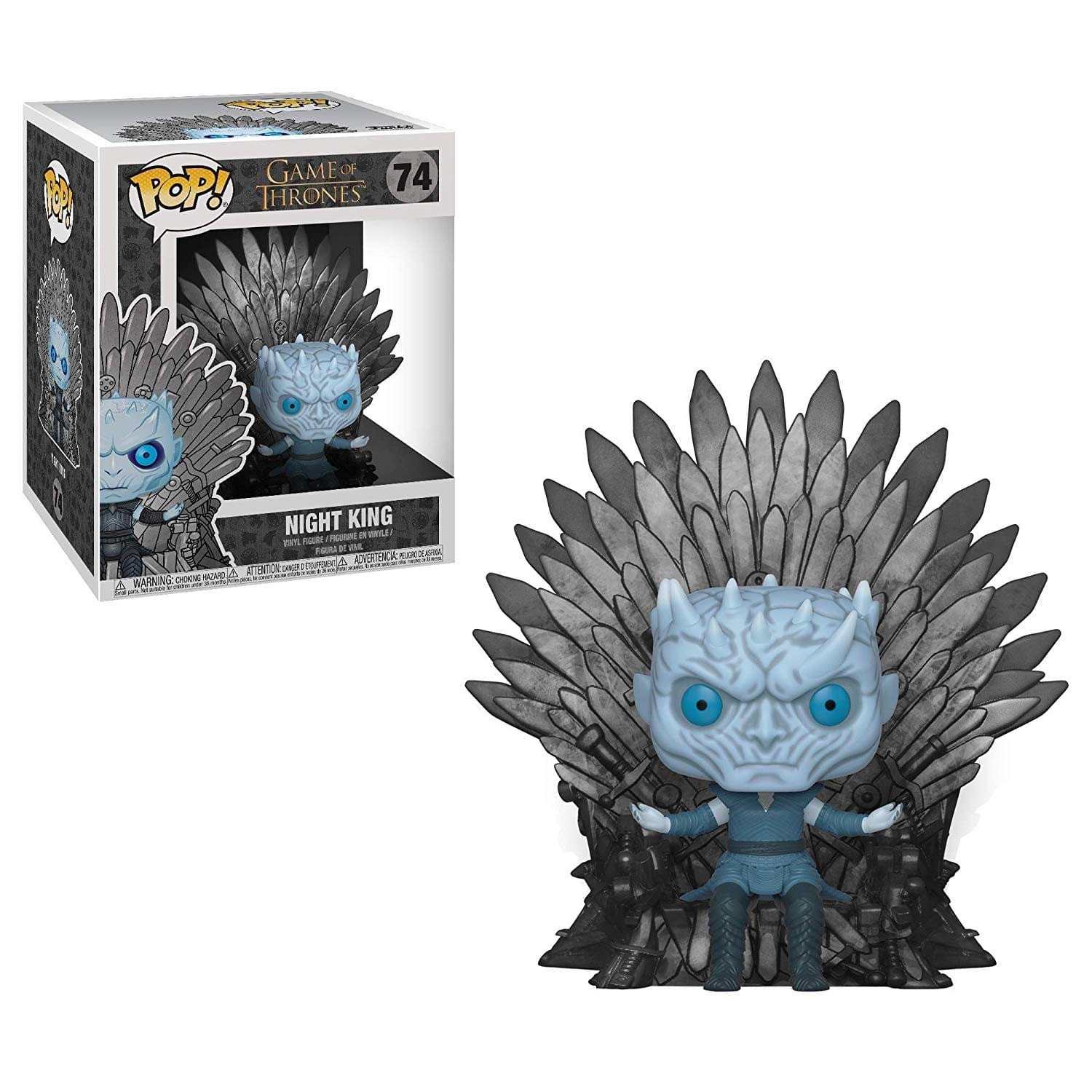 Funko 37794,Pop Game of Thrones Night King on Iron Throne Vinyl Figue,Eén maat,Meerkleurig