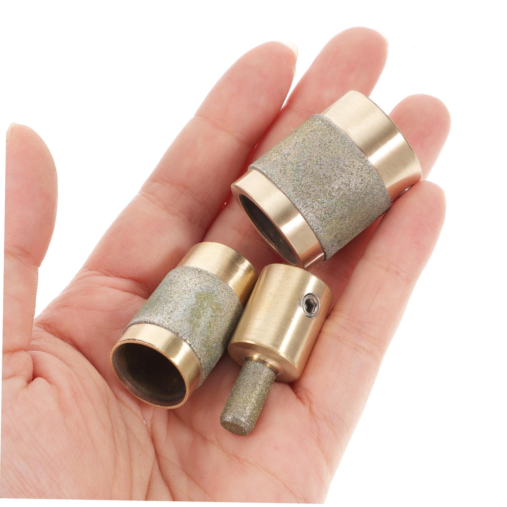 Juego de Muelas Abrasivas Núcleo de Cobre Alta Durabilidad y Resistencia para Vidrio Adecuado para Reparación y Herramientas de Vidrieras