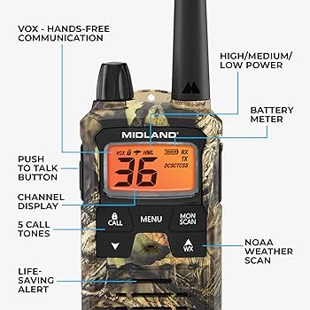 Amazon.com: Midland® - T295VP4 X-TALKER Walkie Talkies with