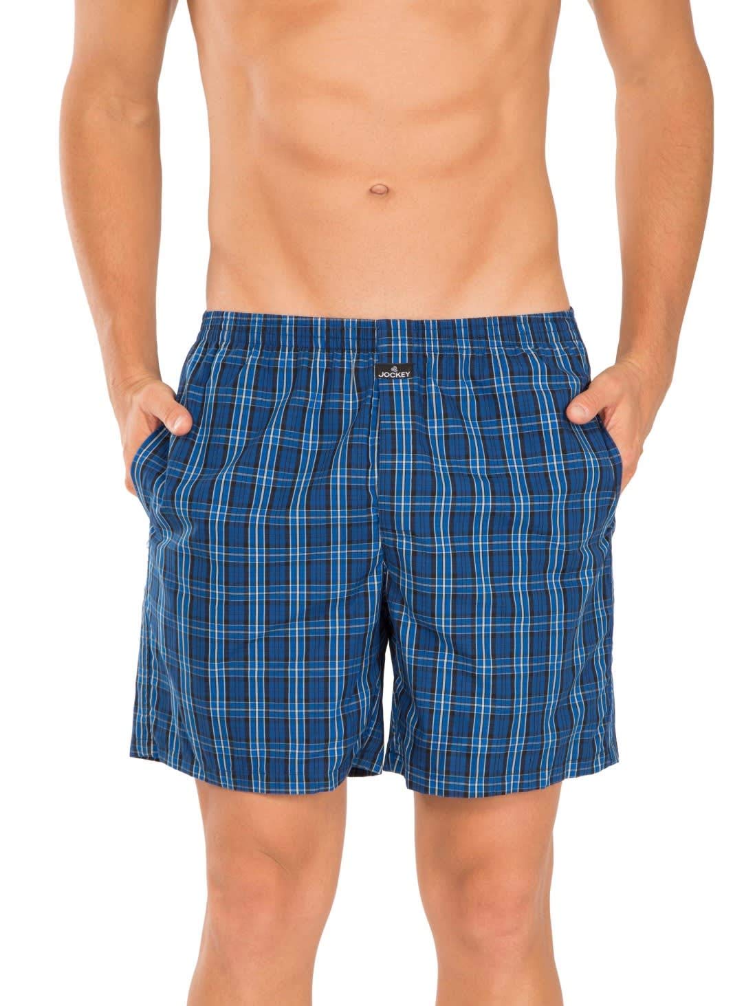 jockey Men's Cotton Boxers (Pack of 2)(1223-0205-C3334_Check C3334_Large)(Color May Vary)-picture-22
