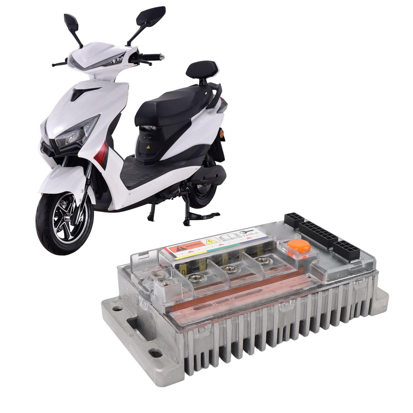 KUIDAMOS Bezszczotkowy Sterownik Silnika Prądu Stałego 72 V 4000 W. Typ Fali Sinusoidalnej Premium do Skutera Elektrycznego Motocykla Odpowiedni Silnik QS Funkcja Samouczenia się Stop Aluminium