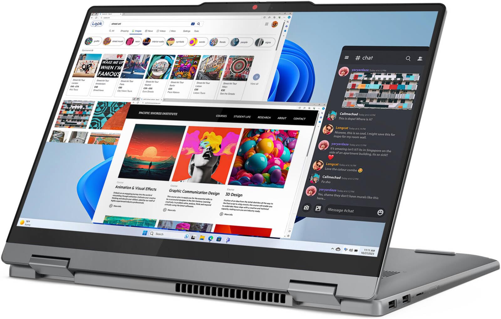 Lenovo Ideapad 5 2-in-1 16AHP9 Gen 9 16" Notebook, AMD Ryzen 7 8845HS, 16GB RAM, 1TB SSD, Radeon 780M Grafik, 2K 2048x1280 Touchscreen, Windows 11 Home, Grau, Tastatur QWERTZ Deutsch