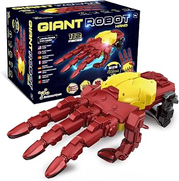 Science4you Hydraulic Cyborg Hand Kit Build Your own Giant Robotic Hand with 112 Pieces, STEM Toys, Iron Kid Toys the Perfect Robot & Model Kits Gift for Boys & Girls Age 10 11 12 13 14+