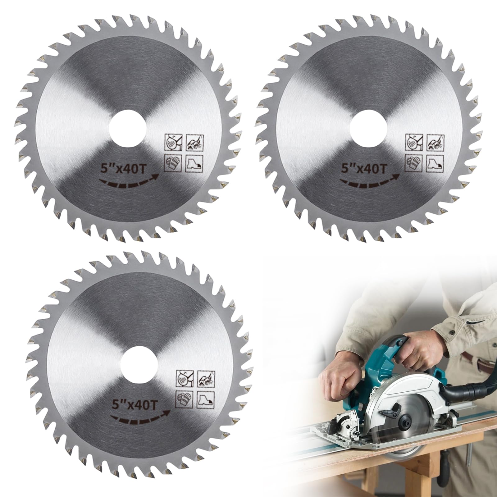 3PCS 115mm Circular Saw Blade, 4.5"" Angle Grinder Circular Saw Blade